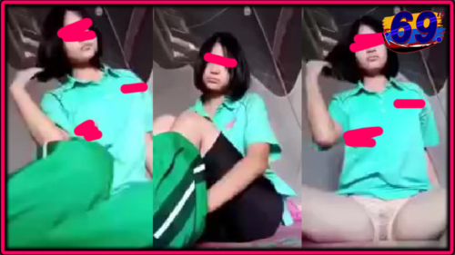 คลิปหลุดนักเรียน ม.ปลาย น้องแพร คอลเสียวรุ่นพี่ ม.6 ถอดชุดพละหลังเลิกเรียนโชว์หีชมพูเนียนหัวนมชมพูพึ่งตั้งเต้า