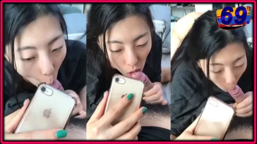 คลิปหลุดทางบ้าน โม๊คควย อมกระเจี๊ยวเล่นมือถือไปด้วย หน้าหมวย สวยแล้วใช้ปากเก่ง